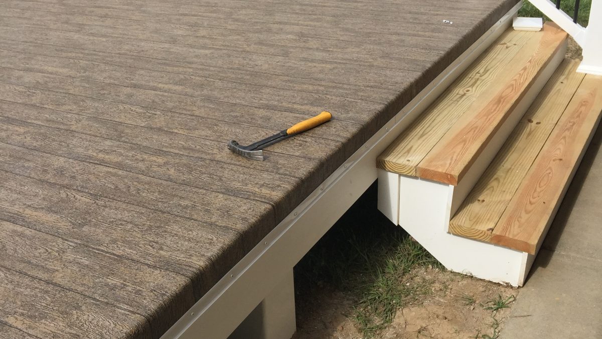 Waterproofing an elevated deck