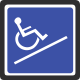 Wheelchair sign, vinyl decking used for wheelchair use, OnDek Vinyl Worx, Aldergrove BC