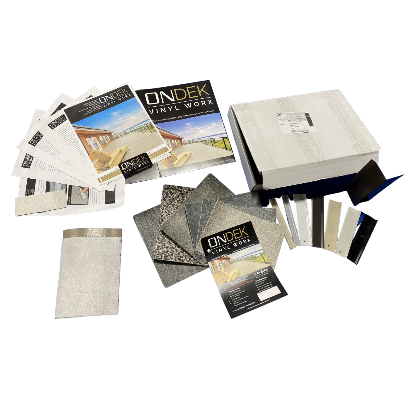 Request Your OnDek Vinyl Worx Design Kit Vinyl Decking Samples